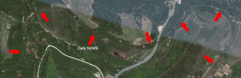 cale ferata google earth