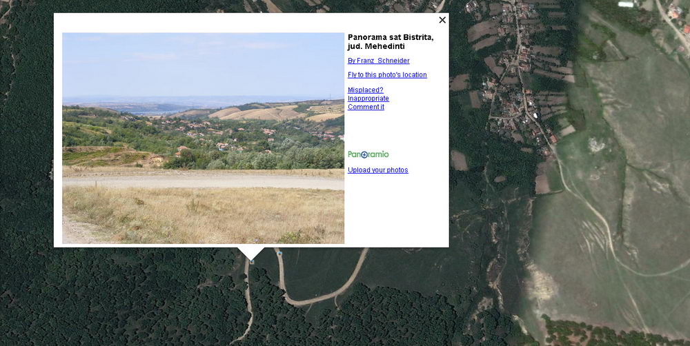 exemplu drum forestier google earth