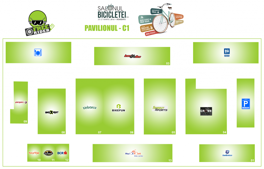 harta standuri pavilion c1 salonul bicicletei 2016
